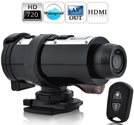 HD 720P Waterproof Sport Helmet Action Camera Cam DVR