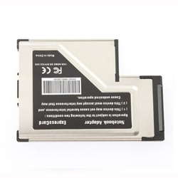 Express Card Expresscard 54mm to USB 3.0 x 2 Port Adapter Adaptore