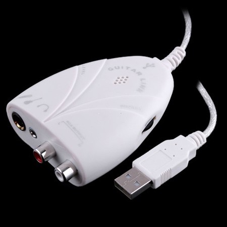 New Mini USB Link Cable Guitar to PC/Headphone/Speaker 


