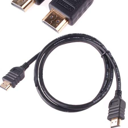 NEW 1080p 3FT Gold HDMI 1.3 Cable 3 FT For PS3 HDTV