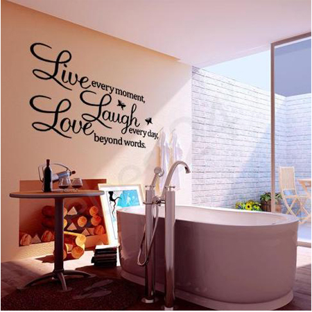PVC Letters LIVE LAUGH LOVE Room Mural Wall Art Sticker Decal Home Decor