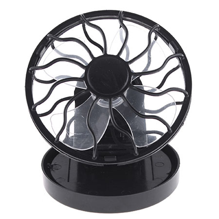 Clip-on Solar Cell Fan Sun Power energy Panel Cooling