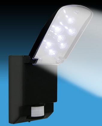 Motion Activated Wireless Auto On 7 LED Security Light Indoor Outdoor J5293
