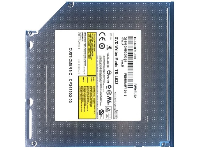 Toshiba Lenovo TS-L633 Internal 8XDVDRW DVDR DL SATA 12.7mm Drive