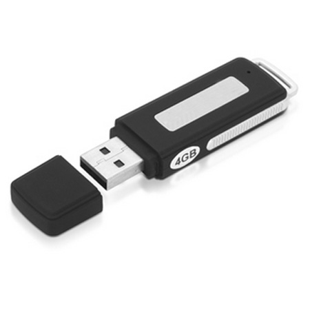 2 in 1 Mini USB Flash Disk Voice Recorder Work 15 Hours
