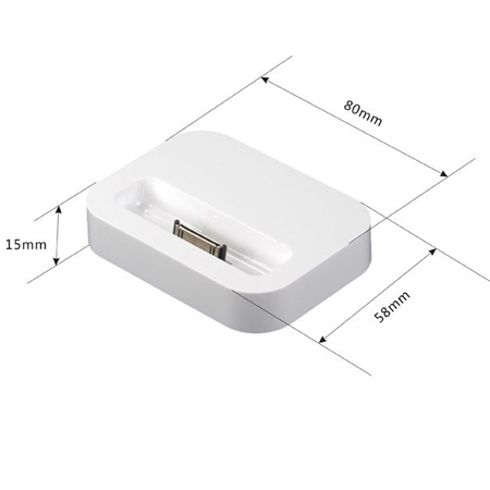 White USB Dock Cradle Stand Station Charger for iphone4/4S 3/3GS
