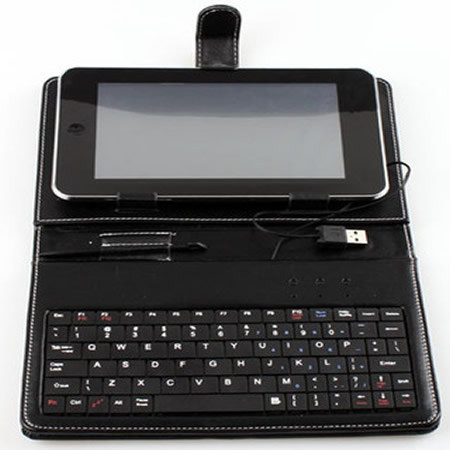 NEW Leather Case for 7inch tablet PC with USB keyboard