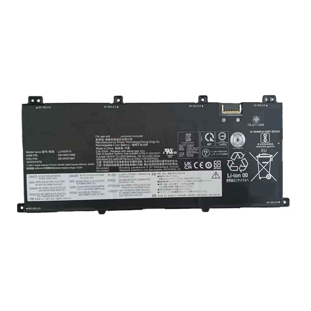 L21M3P75 Replacement laptop Battery