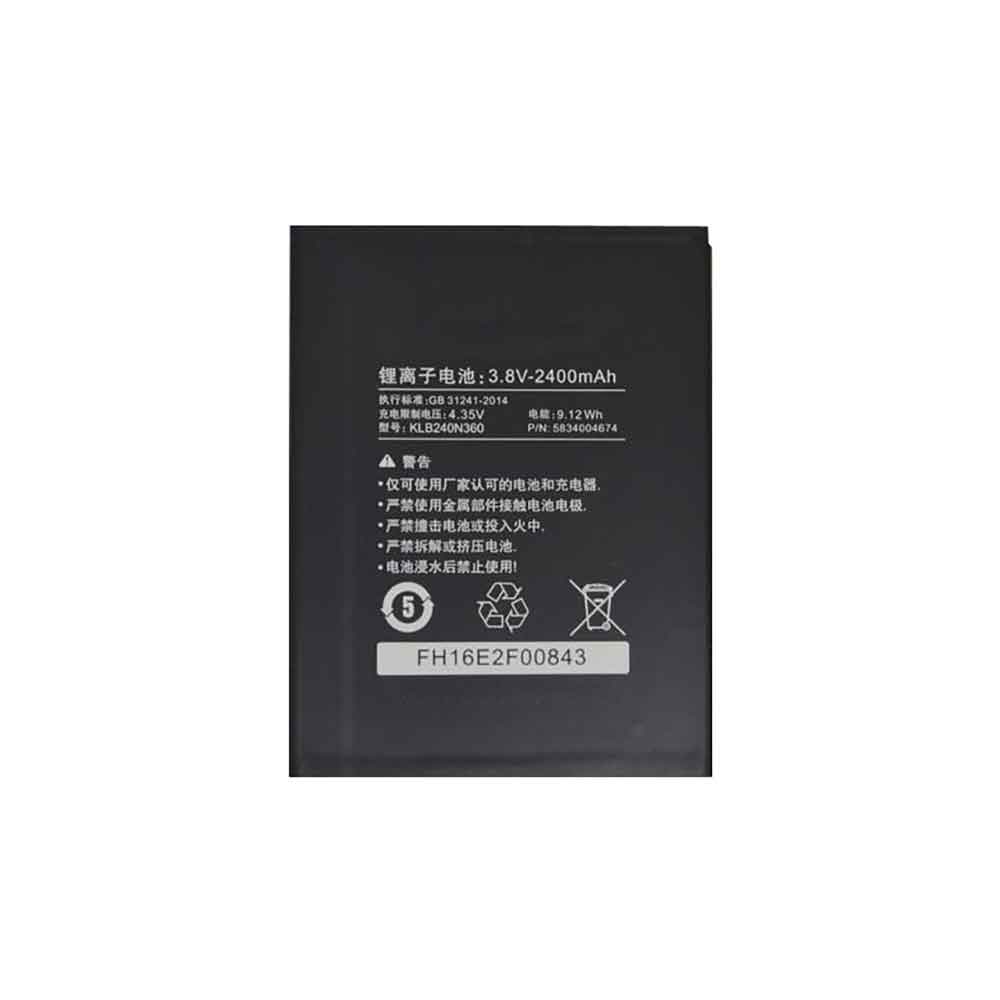 different KLB240N360 battery