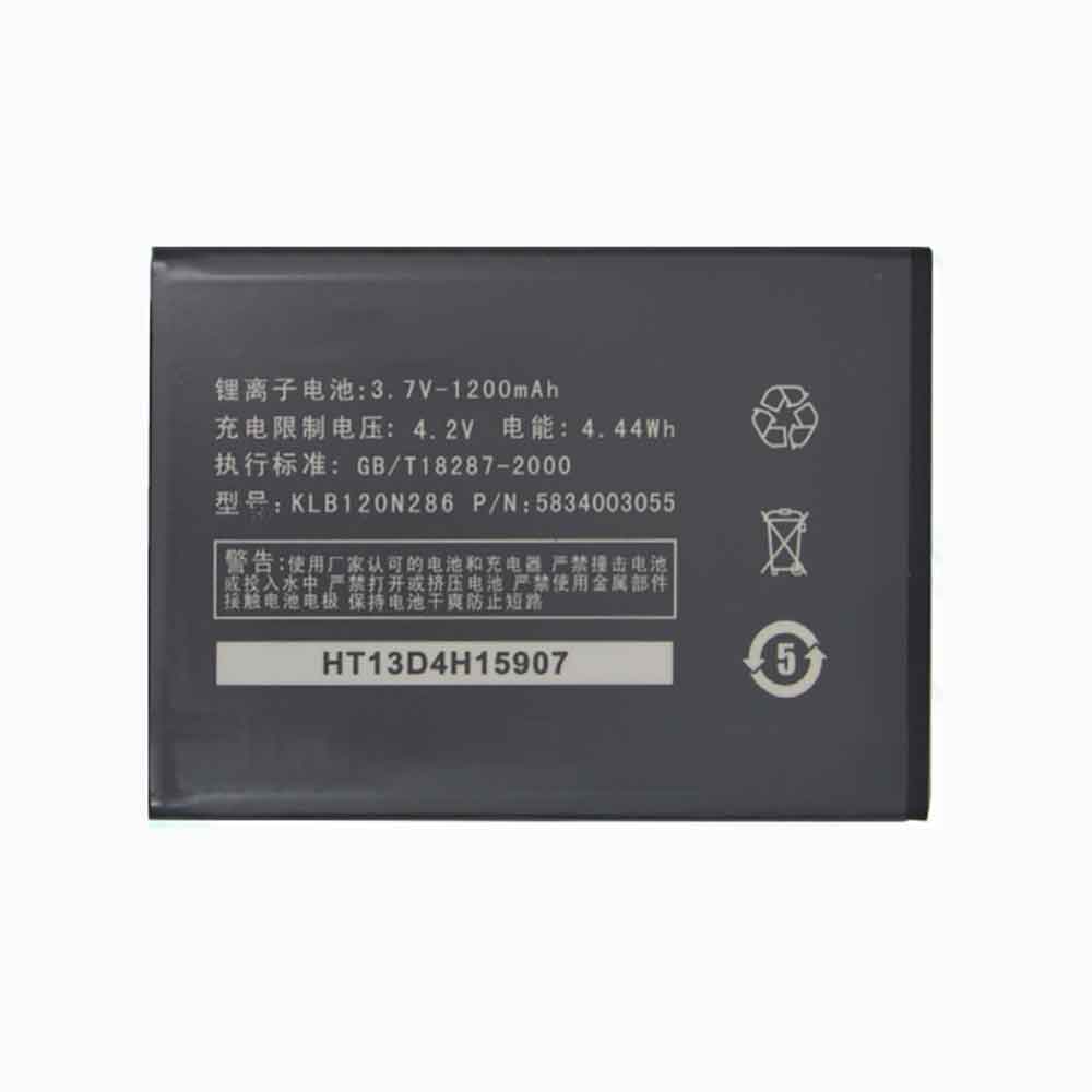 KLB120N286 Replacement  Battery