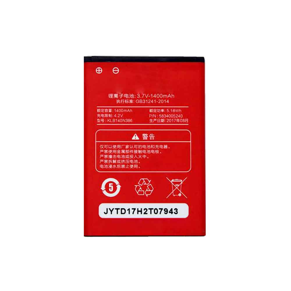 KLB140N386 Replacement  Battery